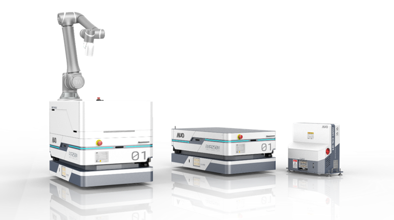 usdt數位開發的自主式移動機器人（AMR250M），搭配全向輪並結合AI演算法、2D LiDAR、3D攝影機等技術，協助客戶實現產線全自動化